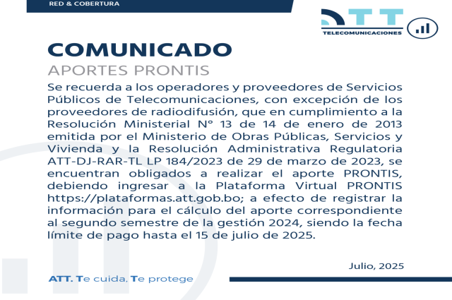 Imagen de comunicado